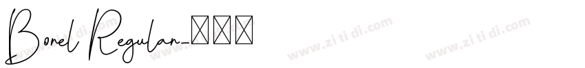 Borel Regular字体转换